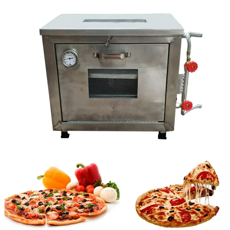 Heavy Duty 10 x 16 Inch Gas Operated Pizza Oven, 4 Pizza